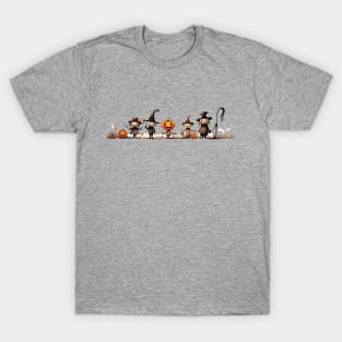 Spooky Halloween Scarecrow Family T-Shirt